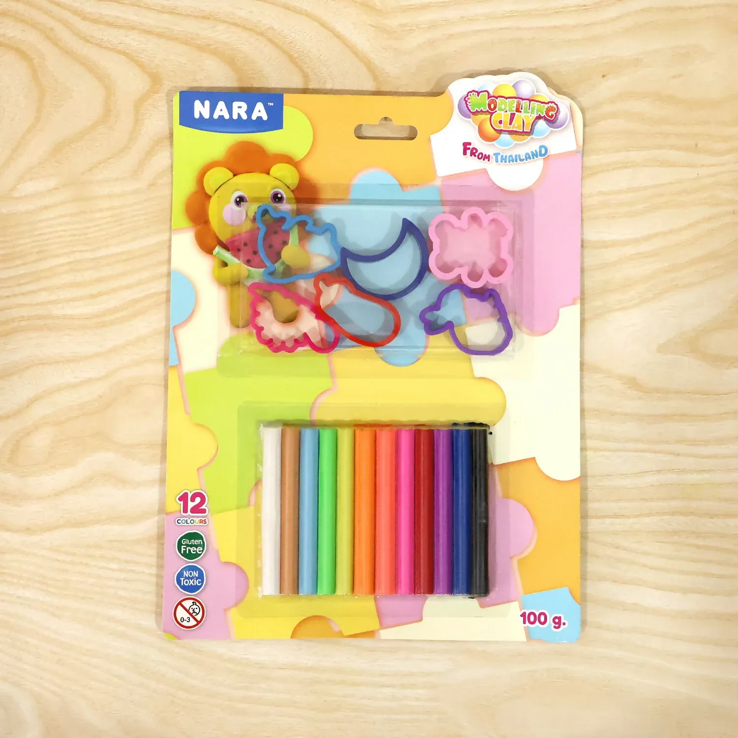 Nara Kids Colourful Modelling Clay Set with Shape Cutters & DIY Creative Play Kit 100 Gm - Detailed Feature View 6