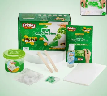 Kiwi Jelly Cube Slime Making Kit for Kids – DIY Tubbie Slime Kit with Activator