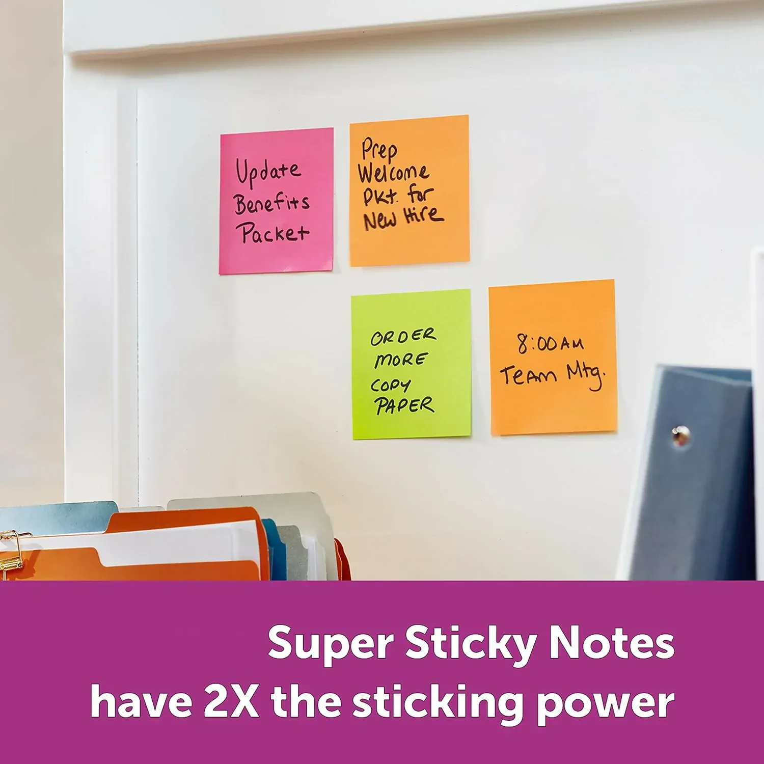 Aerotix 3x3 Inch Neon Sticky Note Pad 75mm Self Adhesive Re-Stick Memo Notes for Office - Detailed Feature View 3