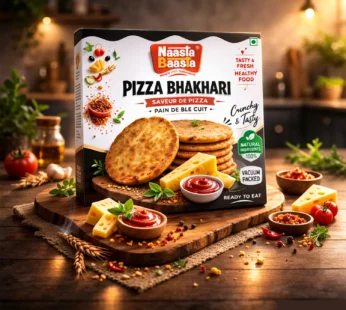 Naasta Baasta Pizza Bhakhari – Pizza Flavor & Crispy Ready to Eat Snack Delight (200 Gm)