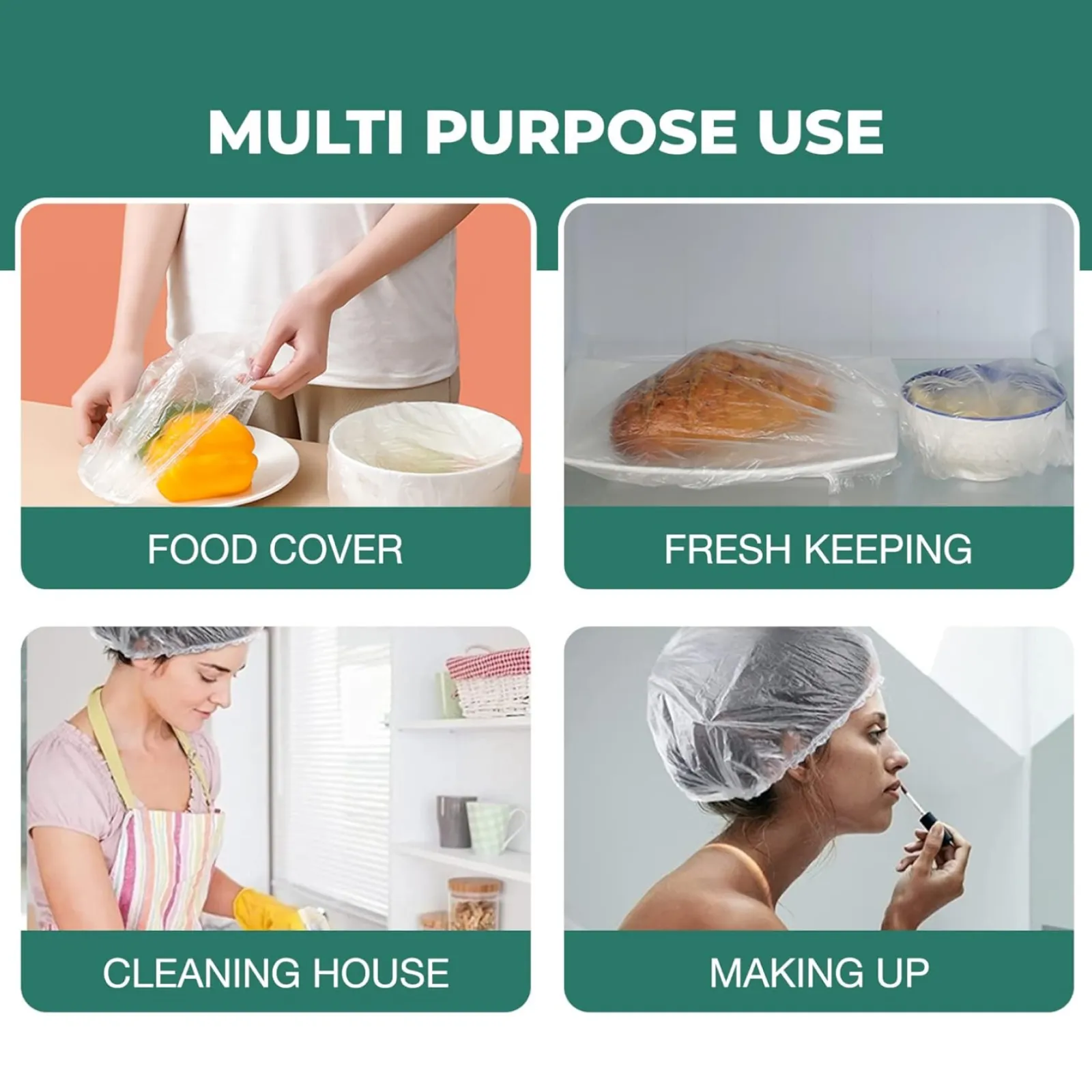 Disposable Shower Cap – Waterproof & Hygienic | VelvaBloom - Detailed Feature View 3