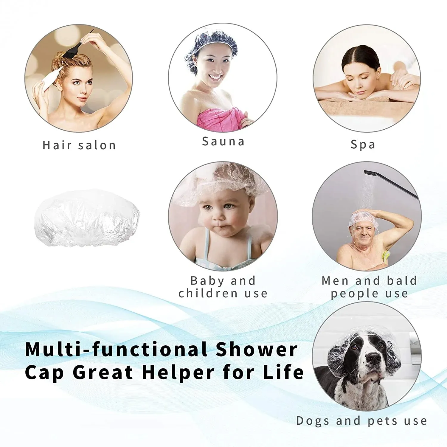 Disposable Shower Cap – Waterproof & Hygienic | VelvaBloom - Detailed Feature View 9