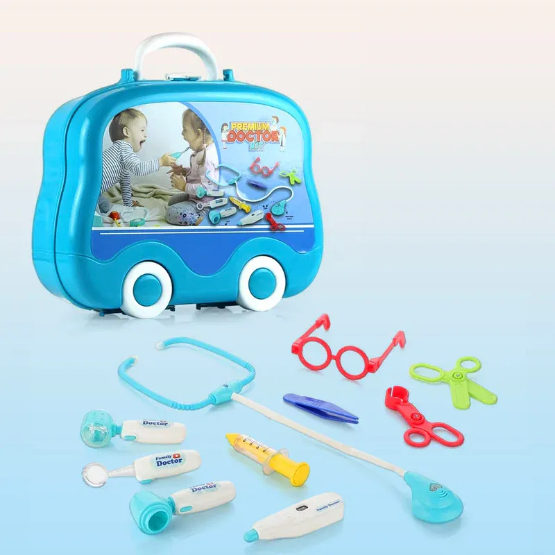 Aditi Kids Doctor Kit Suitcase with Wheels – Portable Medical Play Set