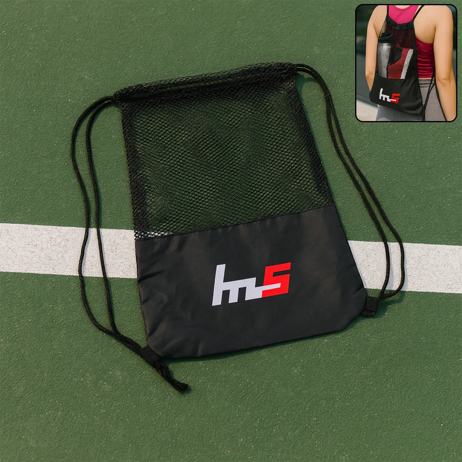 Premium Mesh Drawstring Gym Sack – Breathable Sports Backpack for Workouts - Buy Online at Alikart