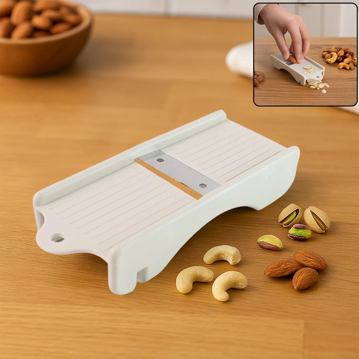 Premium Dry Fruit Slicer – Sharp Stainless Steel Blade for Precise Cutting - Buy Online at Alikart