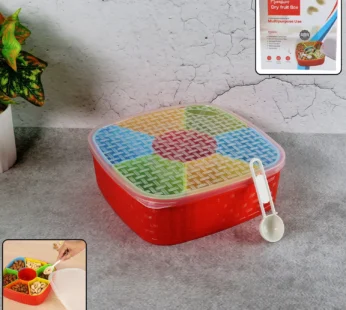 Dry Fruit Box with Spoon – BPA-Free 7-Compartment Organizer