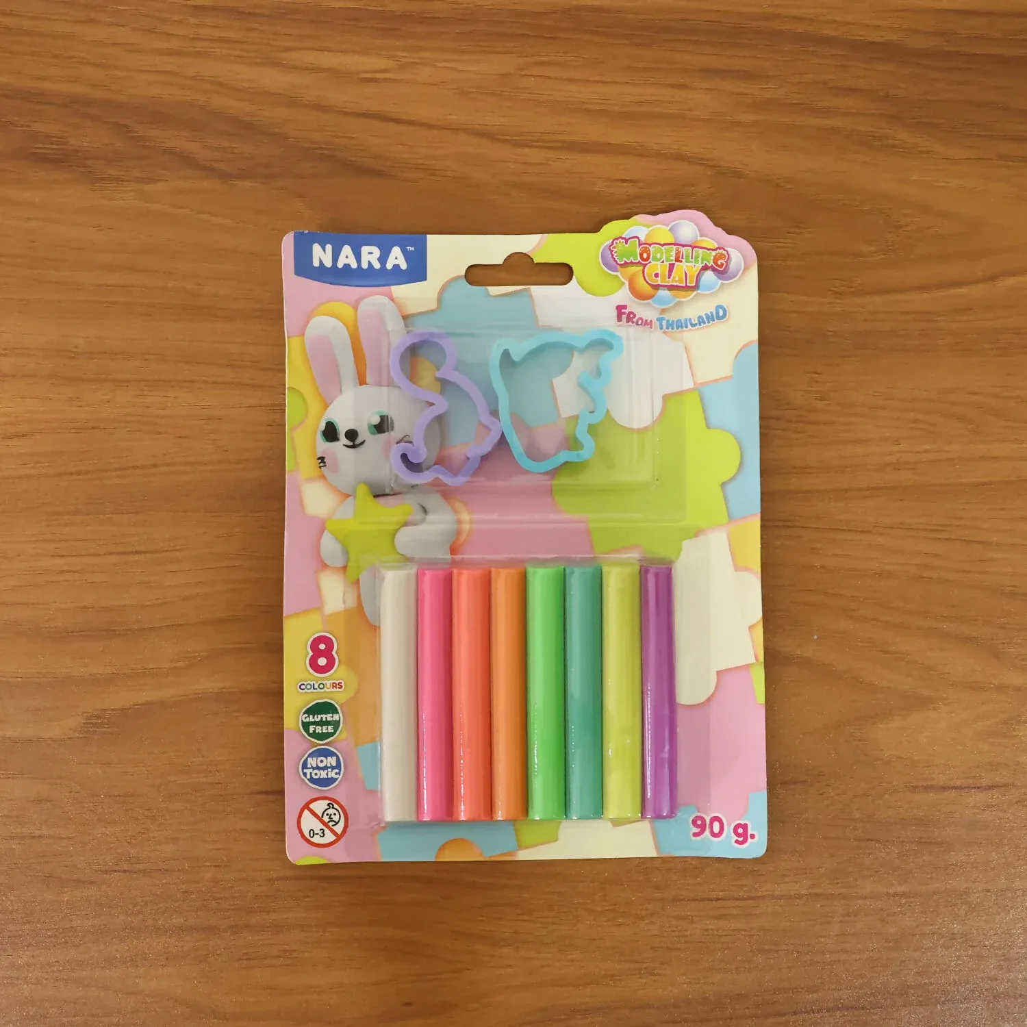NARA 8 Color Modelling Clay Set with Shape Cutters – Kids Creative DIY Play Dough Kit (90 Gm) - Detailed Feature View 5