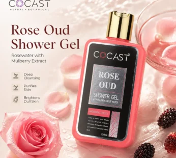 COCAST Rose Oud Shower Gel with Natural Rose Water (250ml)