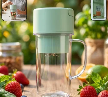 Portable Electric Juicer Mixer Grinder with 340ML Handle