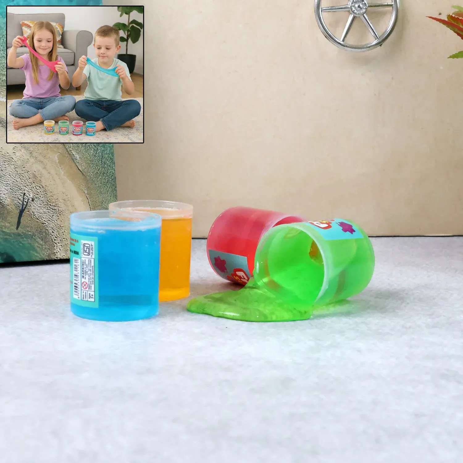 Premium Khyati Frisky Clear Slime – Soft, Stretchy Sensory Play Gel 40g - Buy Online at Alikart