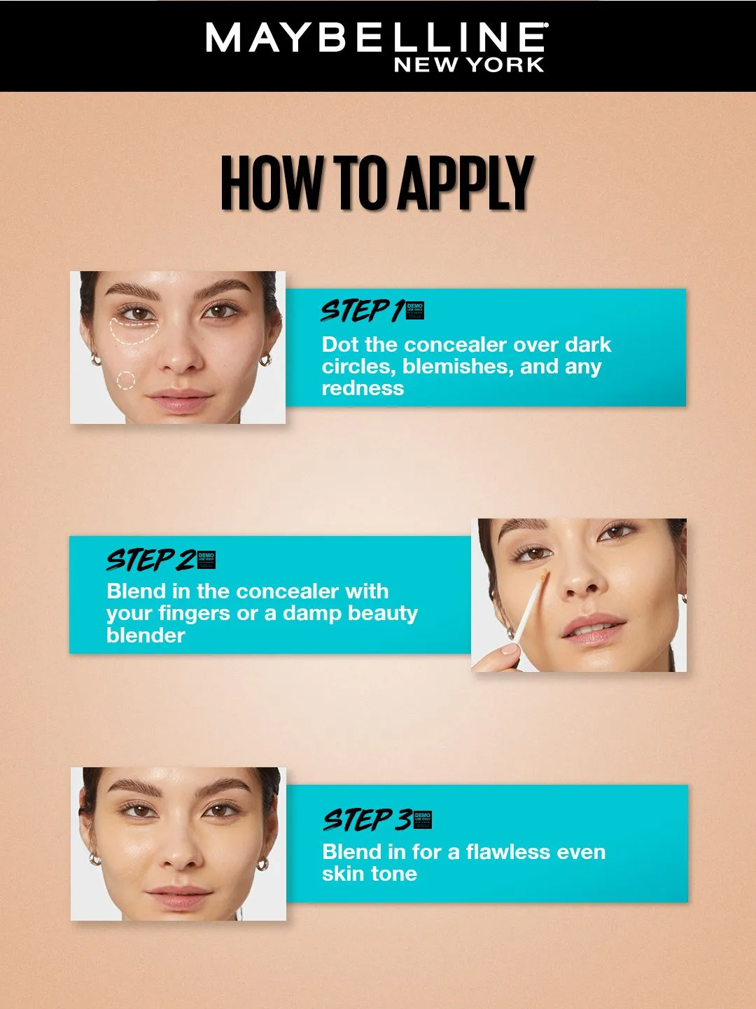 Maybelline New York Fit Me Concealer 6.8ml - Medium 25 - Detailed Feature View 2