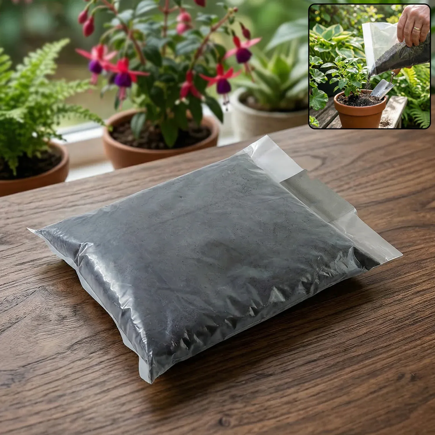Premium Organic Coco Peat Powder for Gardening Soil (1 Pc, 1 Kg Approx) - Buy Online at Alikart