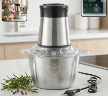 Electric SS Food Processor 2 Litre Vegetable Chopper & Mixer Grinder