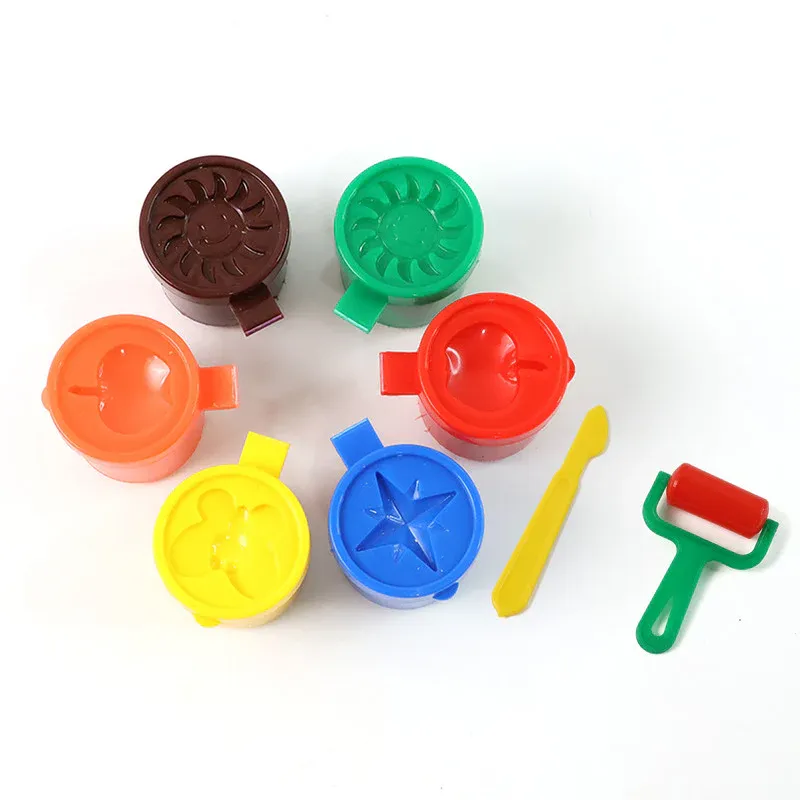 Khyati Frisky Dough Set – 6 Colour Modelling Clay with Roller & Cutter - Detailed Feature View 4