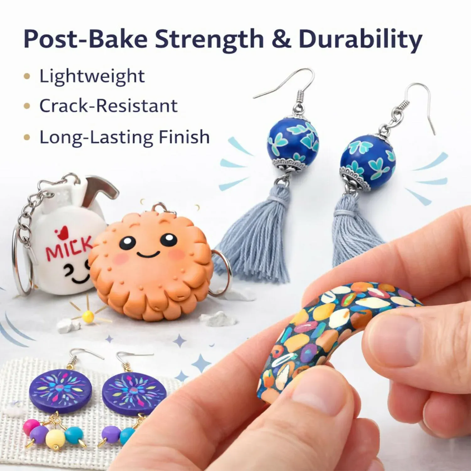 NARA Polymer Clay Color Kit – 40 Pcs for Jewelry & Crafts - Detailed Feature View 6