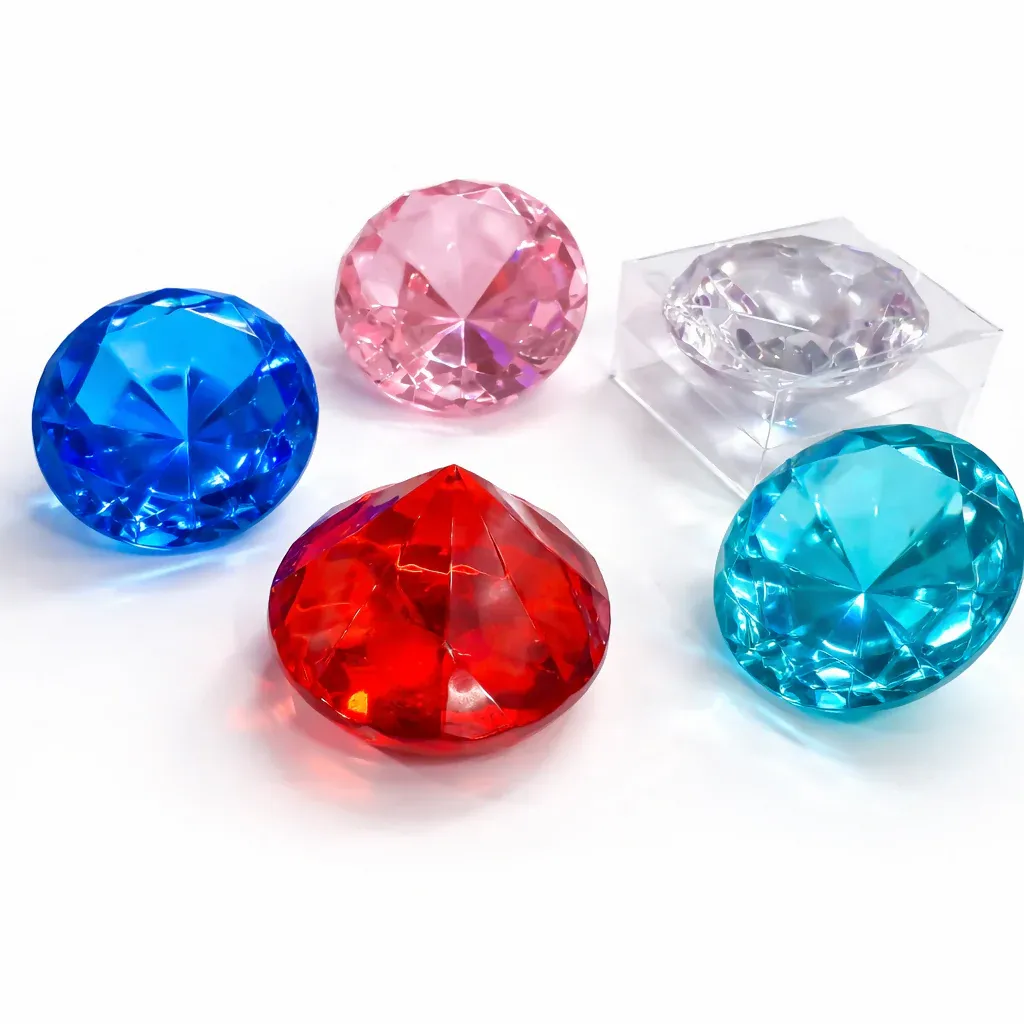 Premium Large Decorative Crystal Diamond Showpiece for Home Decor & Gifting(1 PC ANY COLOR) - Buy Online at Alikart