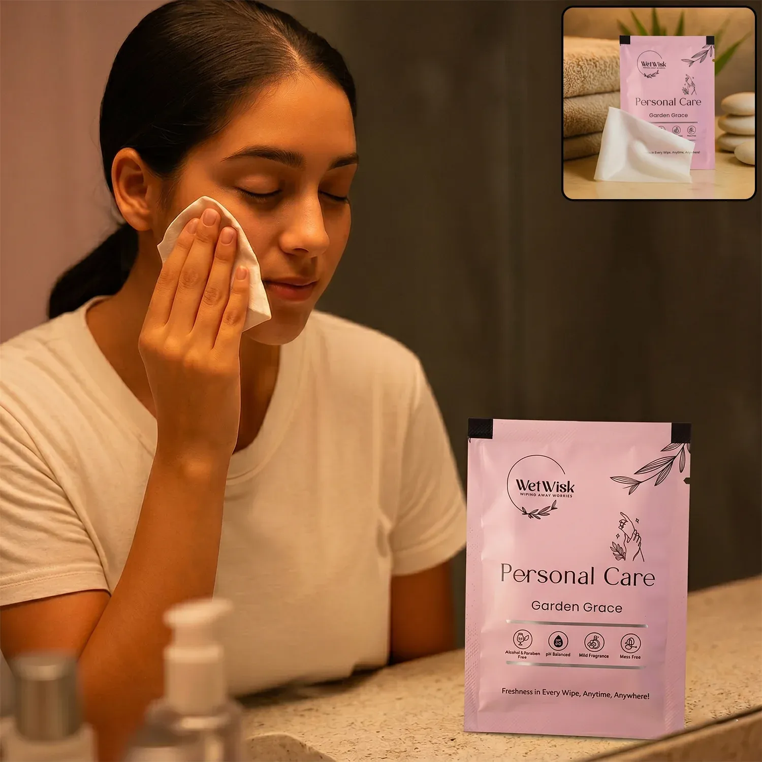 Premium Gentle Personal Care Wet Wipes for Face & Body (1 Pc) - Buy Online at Alikart