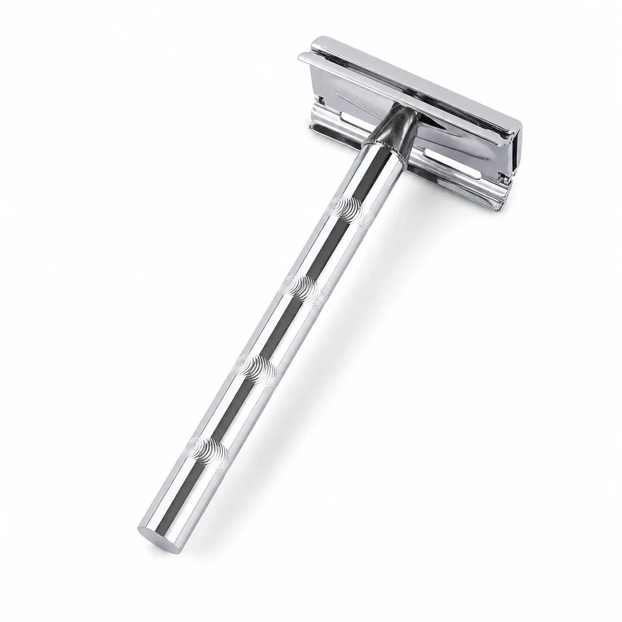 Classic Double Edge Safety Razor for Men - Reusable, Stainless Steel - Detailed Feature View 4