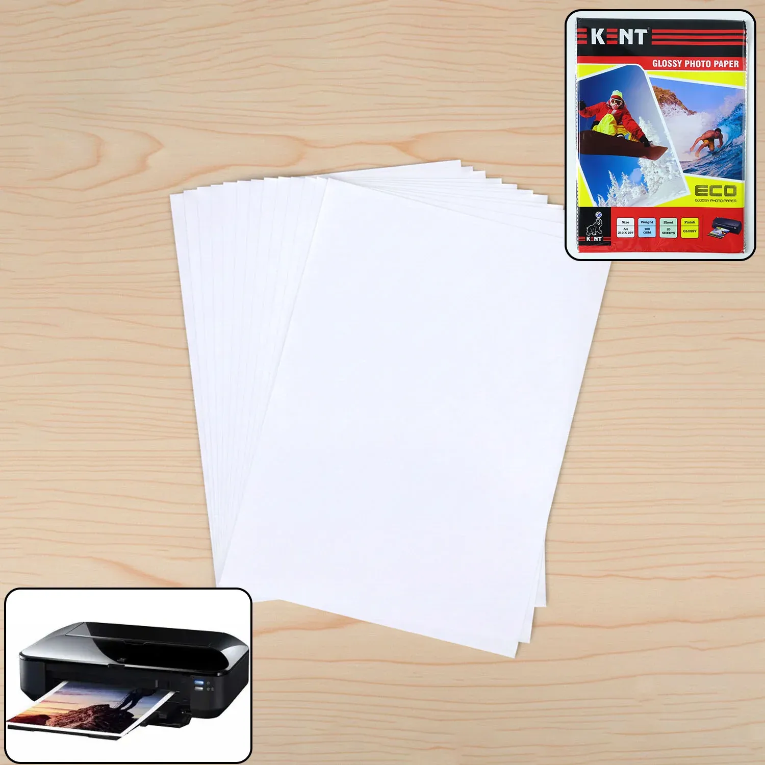 Premium A4 Glossy Photo Paper Sheets – Vibrant High-Quality Prints - Buy Online at Alikart