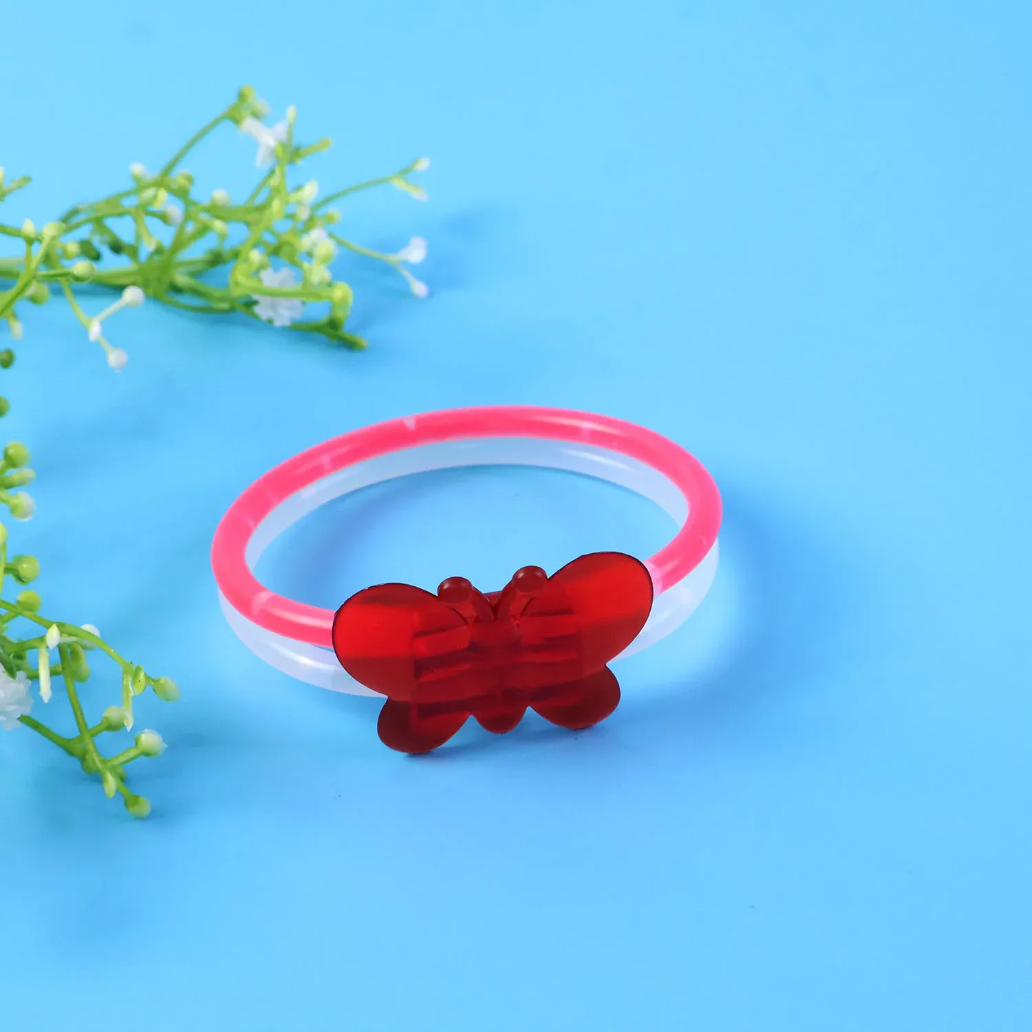 Glowing Butterfly Light-Up Bracelet for Parties & Festivals - Detailed Feature View 2