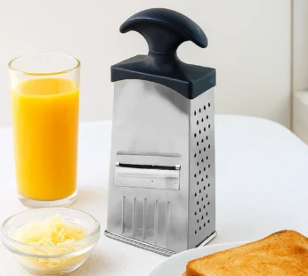 Stainless Steel 4-in-1 Grater & Slicer – Multipurpose Kitchen Tool