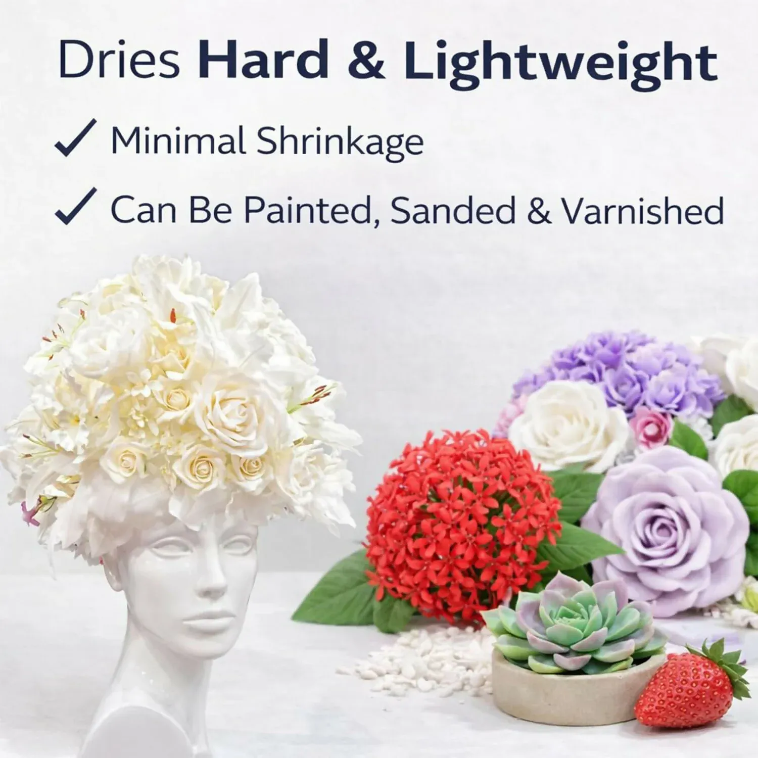 NARA Air-Dry Clay for Sculpting, DIY Crafts & Modeling Projects (250 g) - Detailed Feature View 4