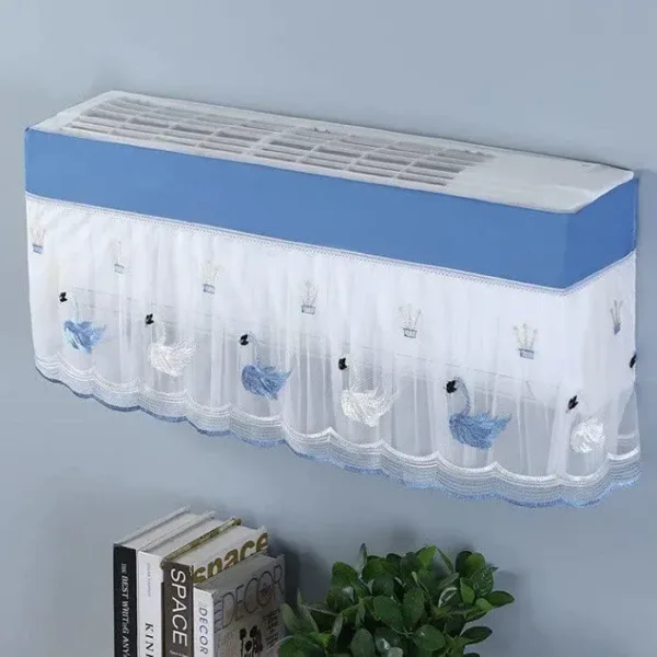Wall Mounted Air Conditioner Cover – Dustproof & Washable Nylon AC Cover for 1.5 Ton Split AC (Random Design)