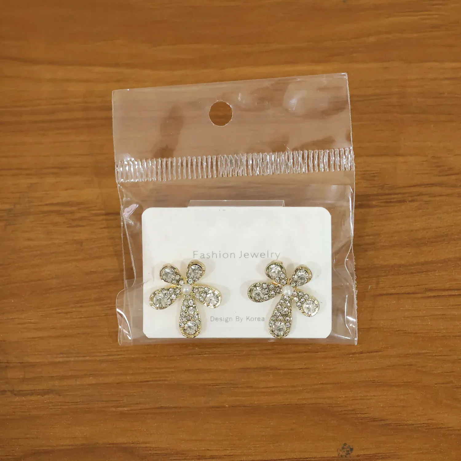 Elegant Crystal Flower Design Stud Earrings for Women and Girls Party Wear - Detailed Feature View 6