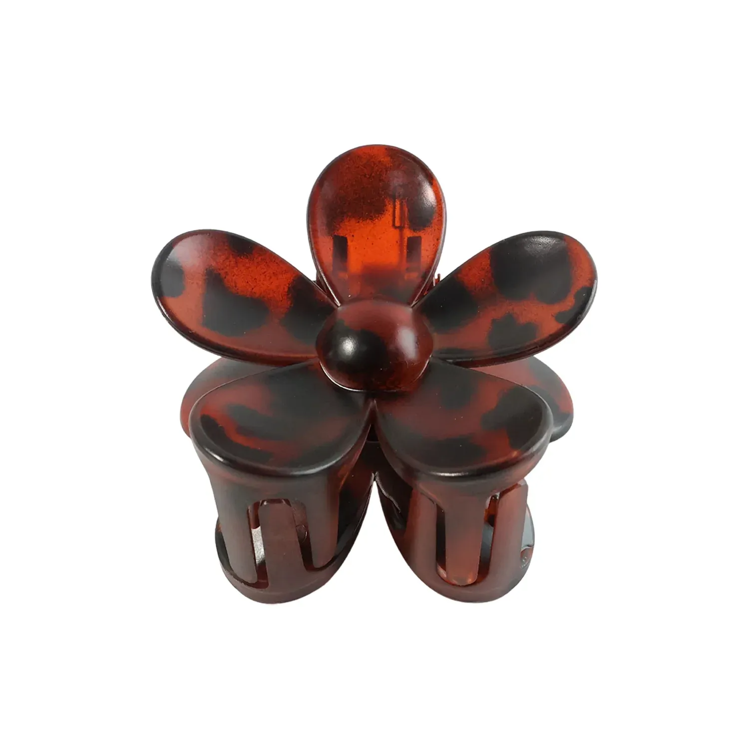 Elegant Plastic Flower Hair Clip – Stylish Claw Clip for Women - Detailed Feature View 5