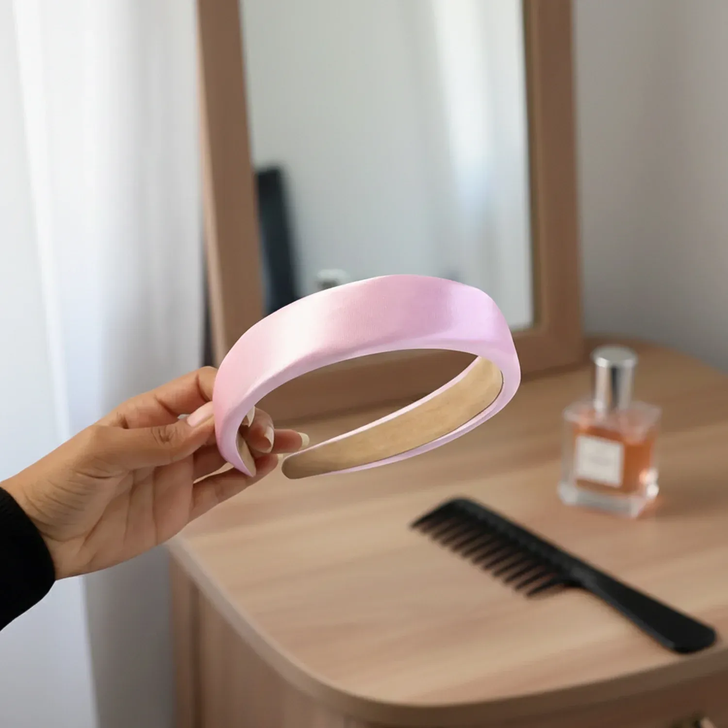 Elegant Padded Satin Finish Hairband for Women & Girls - Detailed Feature View 5