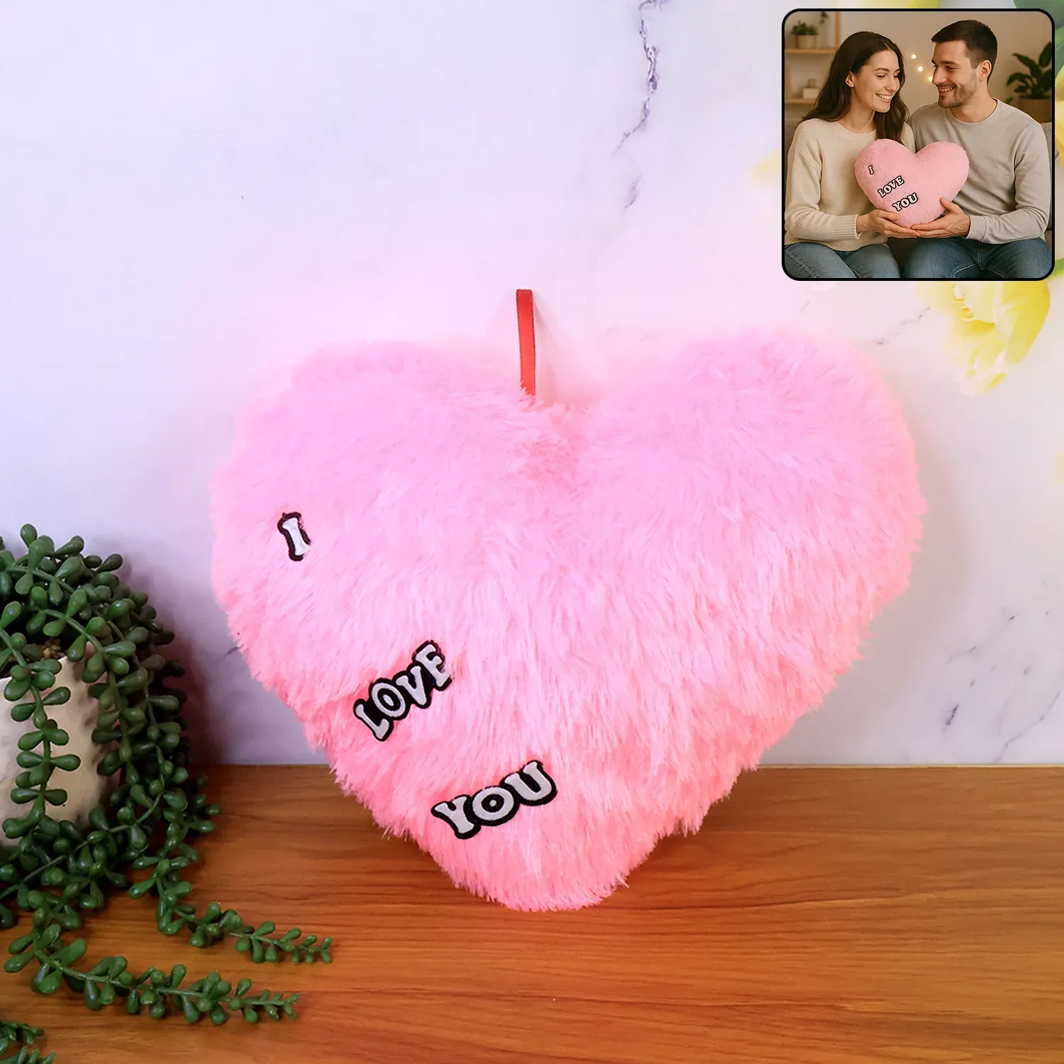 Premium Heart Shape Plush Cushion – Soft & Romantic Love Pillow - Buy Online at Alikart