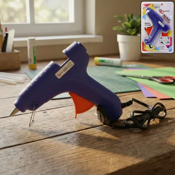 Electric 40W Fast Heating Hot Melt Glue Gun for DIY Crafts, Repairs, Paper, Plastic & Accessories