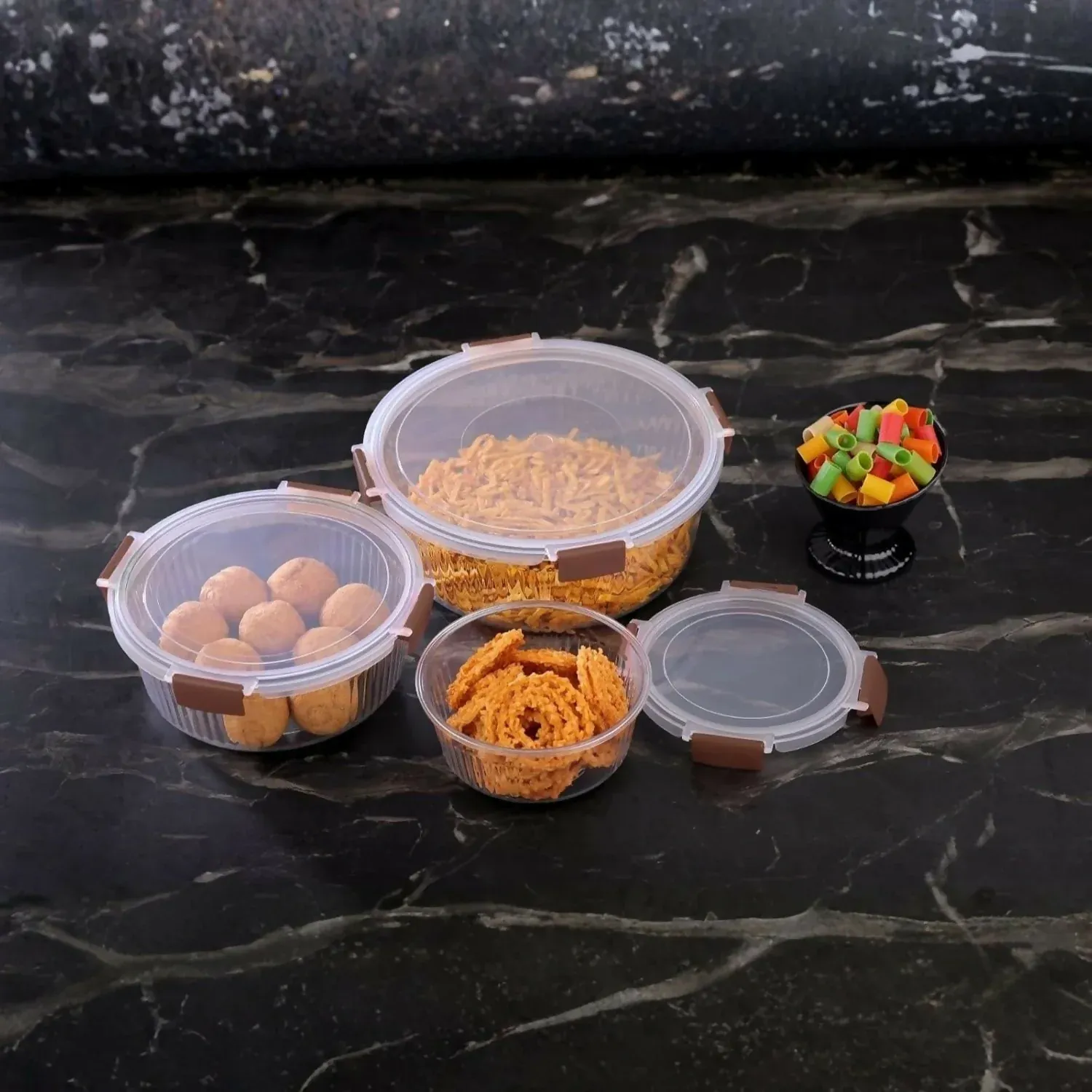 Fridge Storage Containers – Airtight & Leak-Proof Pack of 3 - Detailed Feature View 3
