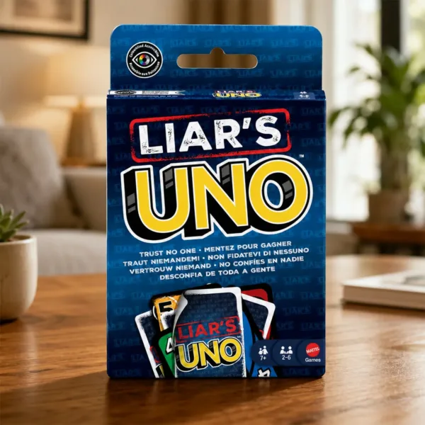 Liar’s UNO Card Game, Fun Bluffing Family Party Game