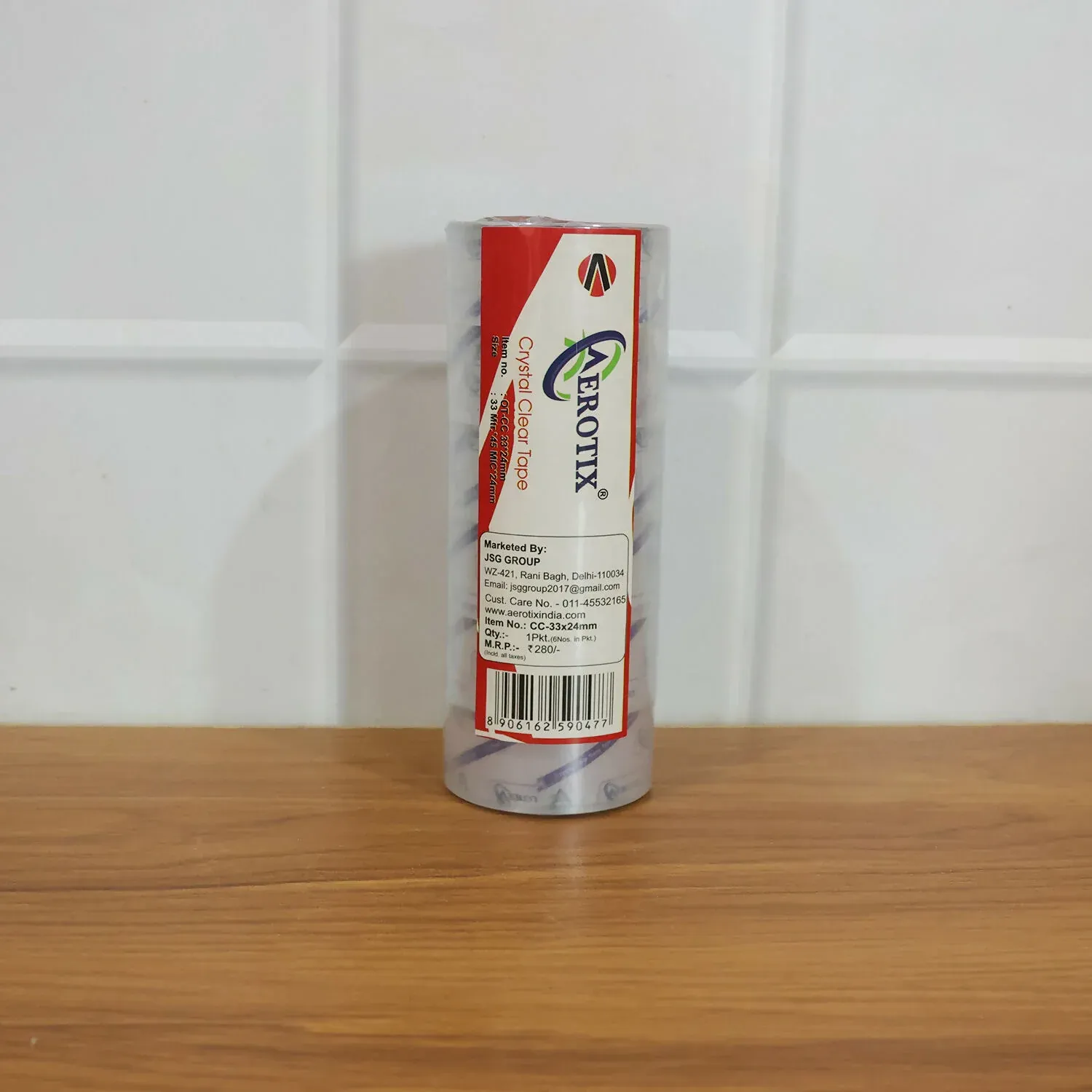 Crystal Clear Cello Tape Rolls - 33x24mm, 6 Pack - Detailed Feature View 5