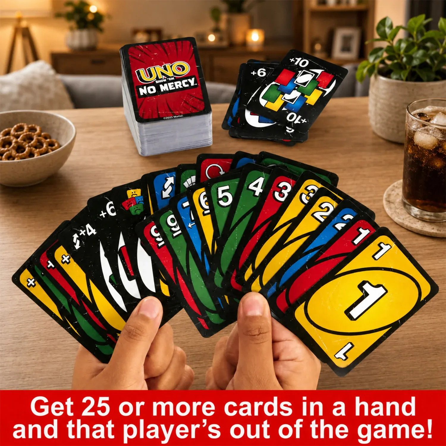 UNO Show ’Em No Mercy Card Game, Extreme Family Party Game - Detailed Feature View 4