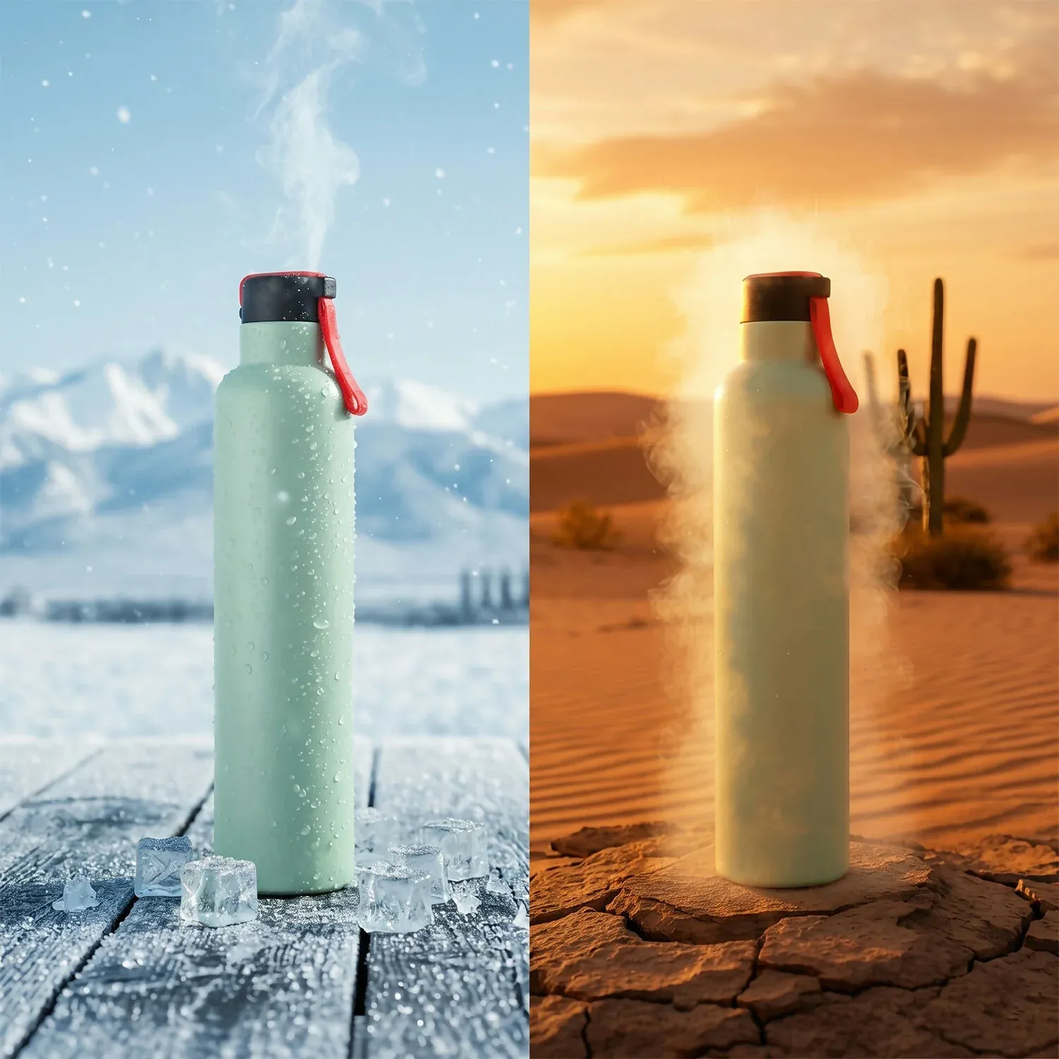 Premium 1000ML Stainless Steel Vacuum Insulated Water Bottle - Detailed Feature View 5