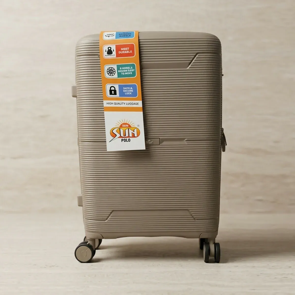 Premium Hard Shell Travel Luggage Set with Spinner Wheels - Detailed Feature View 4