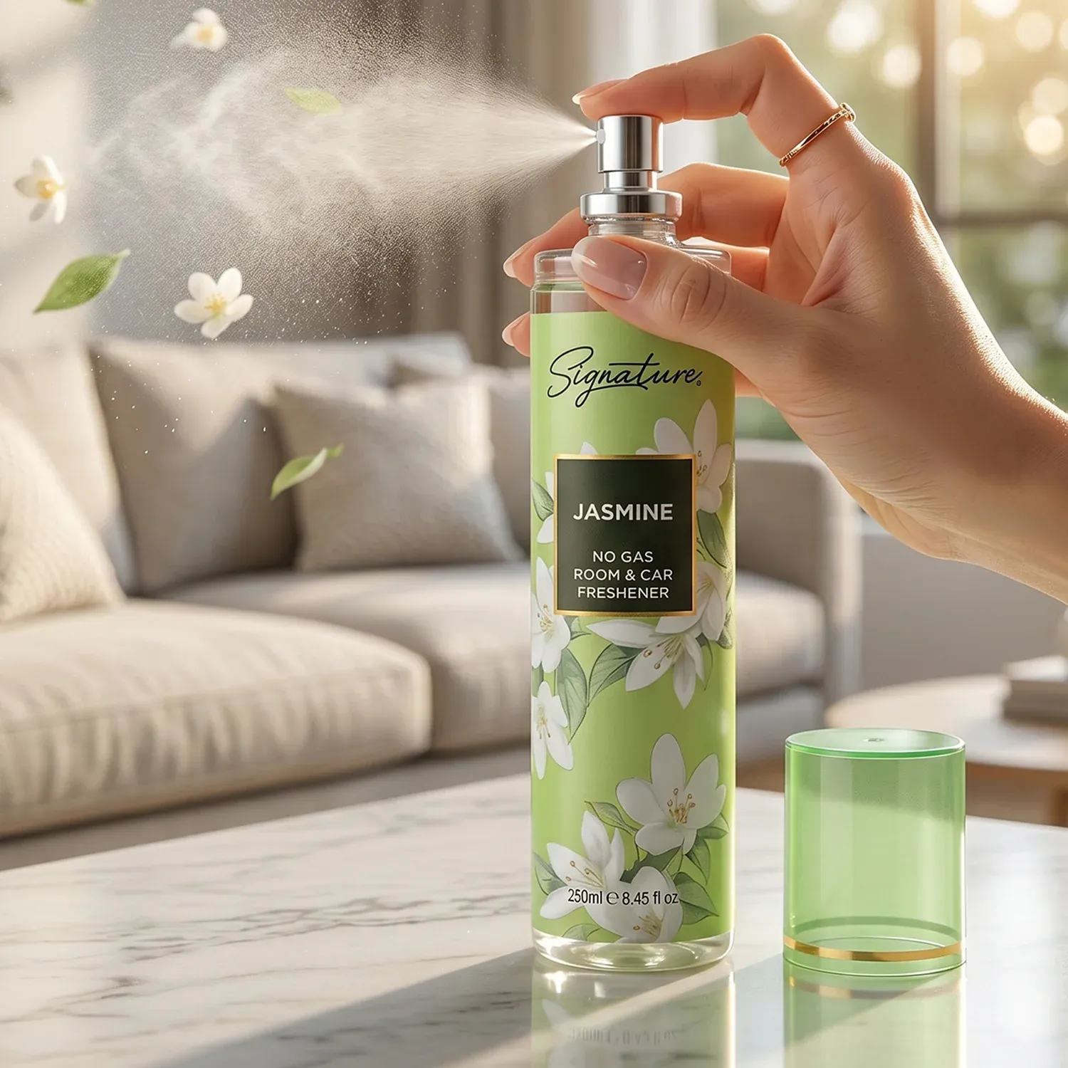 Jasmine Room & Car Freshener Spray – Long-Lasting Floral Fragrance - Detailed Feature View 3