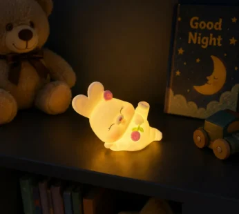 Cute Bunny Silicone Night Lamp for Kids’ Bedrooms & Nurseries
