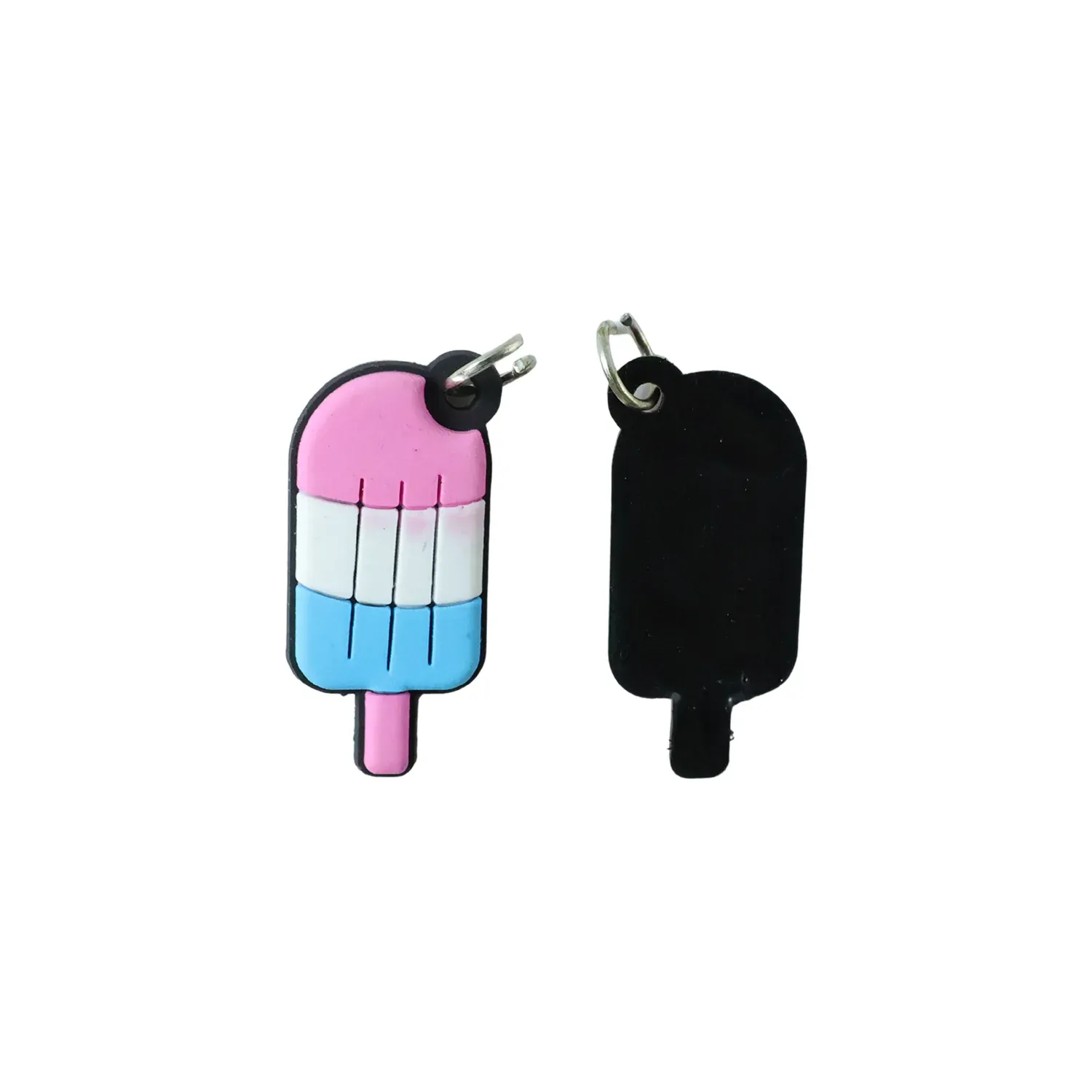 Cute Ice Cream Bag Charm & Keychain Set – 10 Pc Decorative - Detailed Feature View 4