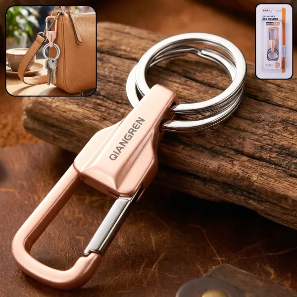 Heavy Duty Keychain Organizer – Durable Metal with Quick Release Hook