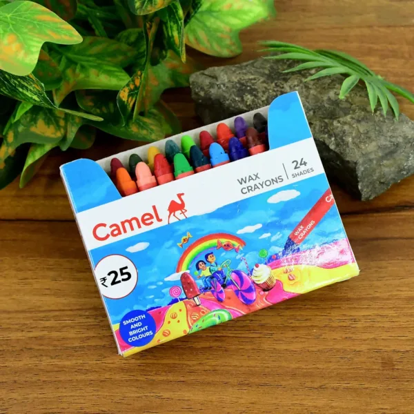 Wax Crayons – 24 Vibrant Smooth Shades for Kids’ Creativity