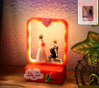 Romantic LED Love Couple Decorative Night Lamp Showpiece (1 Pc)
