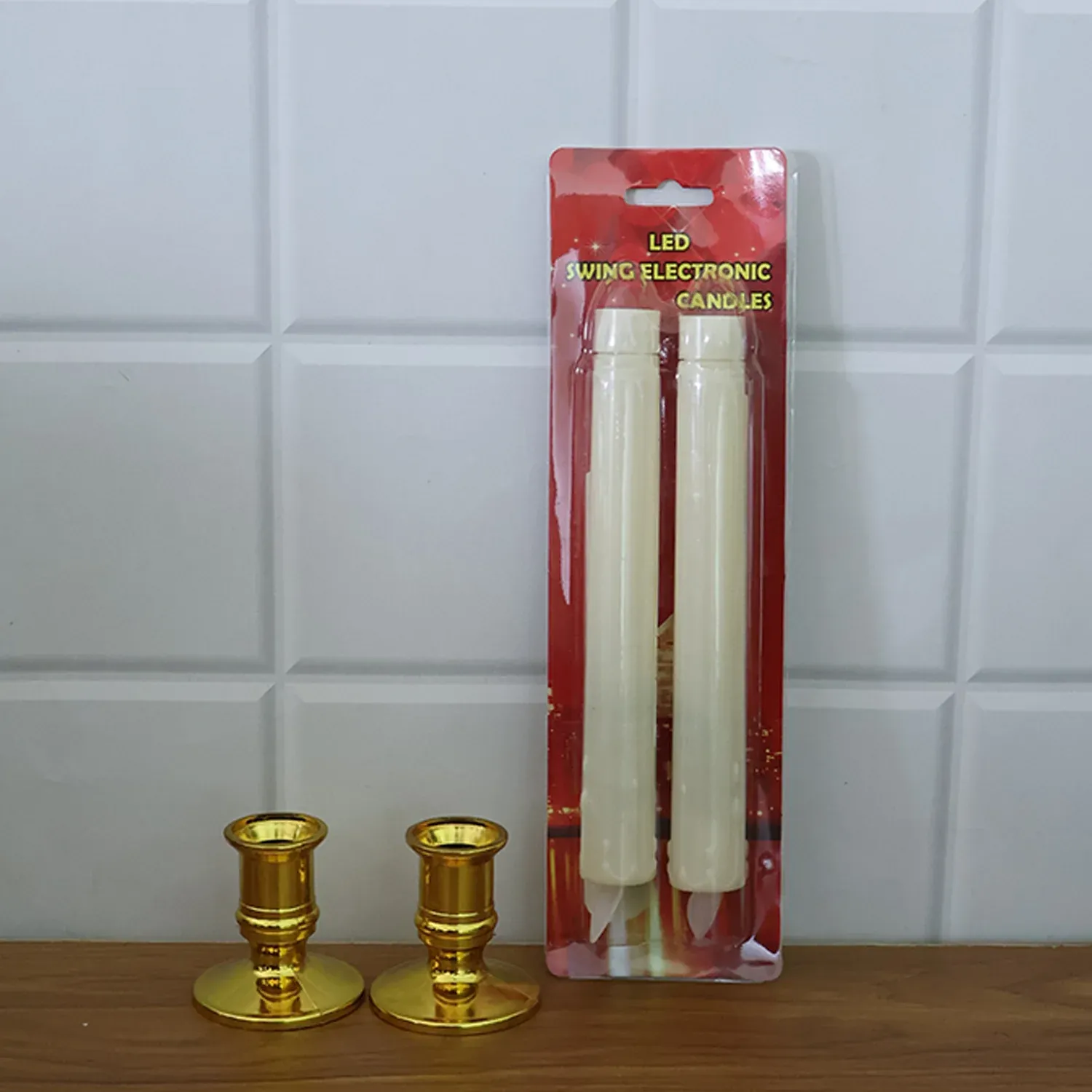 LED Flameless Taper Candles – Set of 2 Realistic Flickering Lights - Detailed Feature View 7