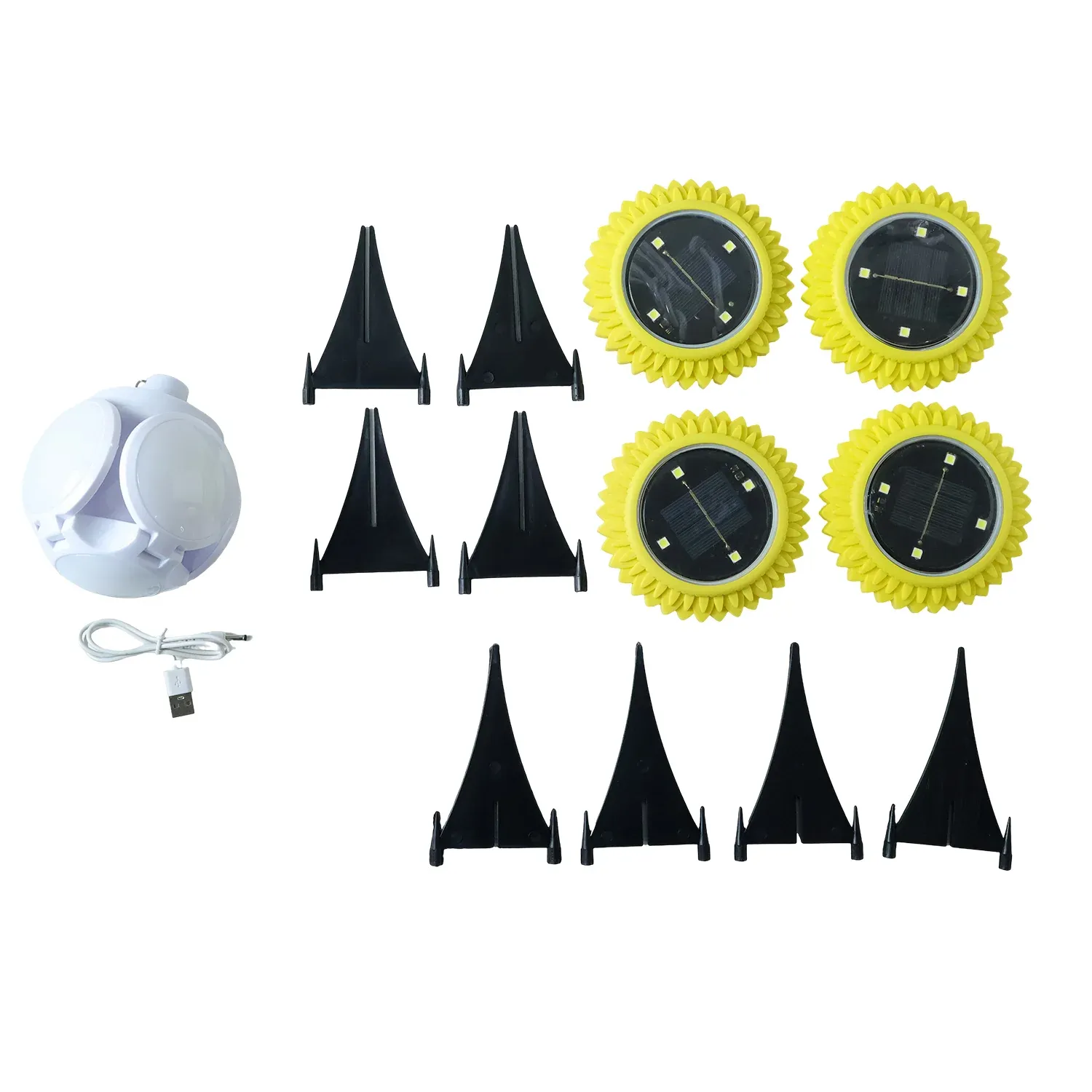 Solar Garden LED Ground Lights - Decorative 2 Pc Set - Detailed Feature View 4