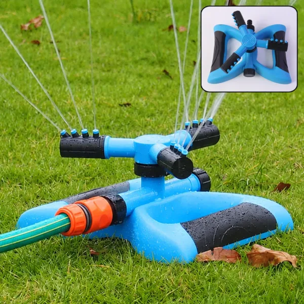 Garden Water Sprinkler – 360° Rotating for Full Coverage