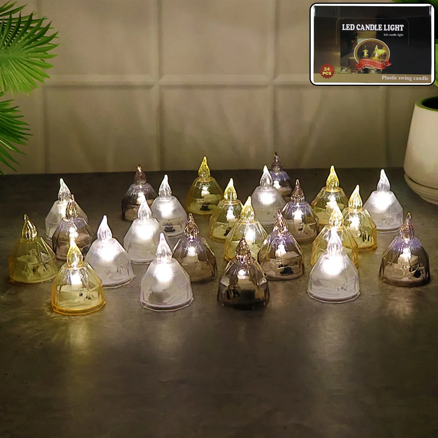 Premium LED Candle Lights Set – 24 Premium Flameless Tealight Candles - Buy Online at Alikart