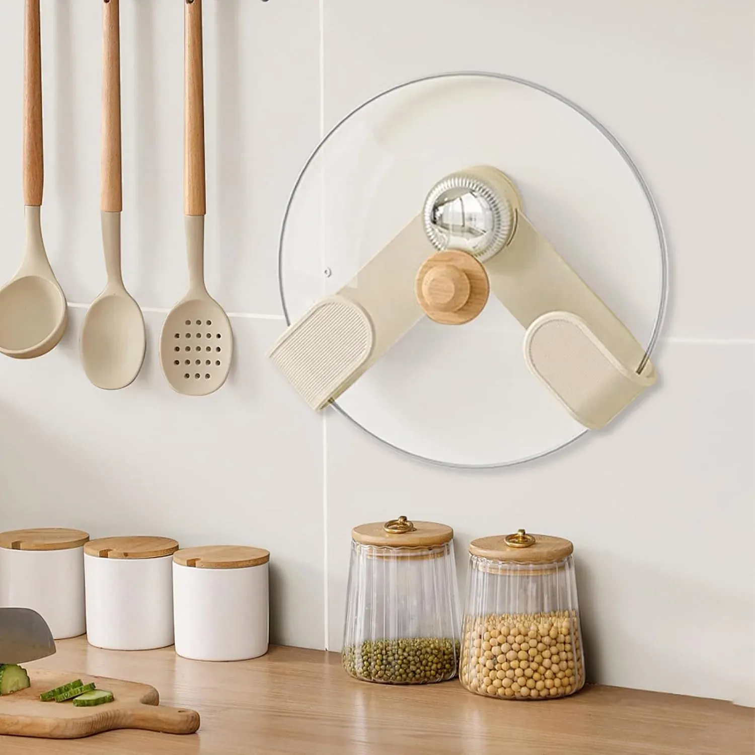 Adjustable Kitchen Pot Lid Holder – Space-Saving & Heat Resistant - Detailed Feature View 6