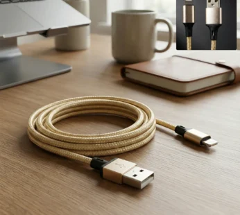 iPhone Charging Cable – Durable 1 Meter Braided Lightning Charger